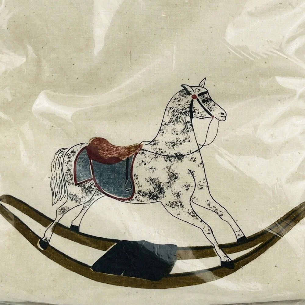 Cathy Needlecraft #7108 Rocking Horse Quilted Pillow Kit‎ 12x12 Toy Pillows